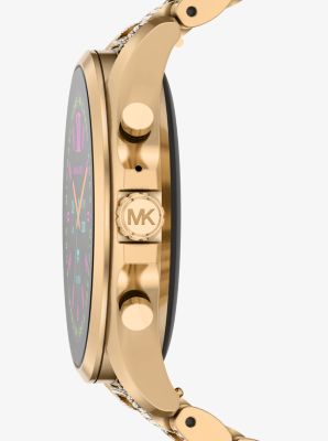 Gen 6 Bradshaw Pavé Gold-Tone Smartwatch image number 1