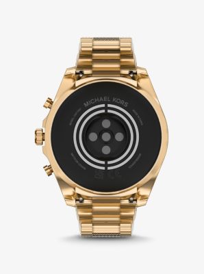 Gen 6 Bradshaw Pavé Gold-Tone Smartwatch | Michael Kors