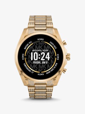 Smartwatch Gen 6 Bradshaw tonalità oro con pavé image number 6