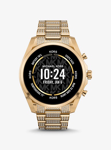 Gen 6 Bradshaw Pavé Gold-tone Smartwatch | Michael Kors