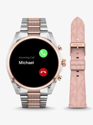 Michael Kors - Femme Ecran Tactile Montre Connectée avec Bracelet