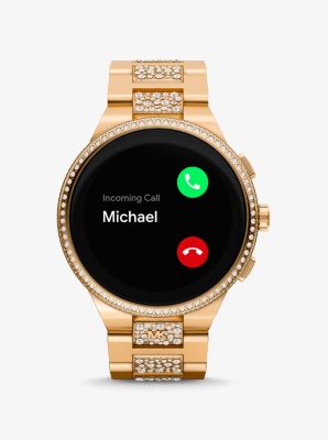 Gen 6 Camille Pavé Gold-Tone Smartwatch | Michael