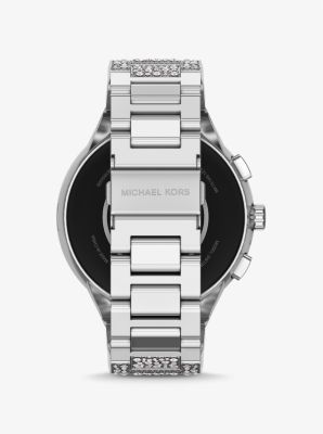 Silver michael kors smartwatch mens on sale