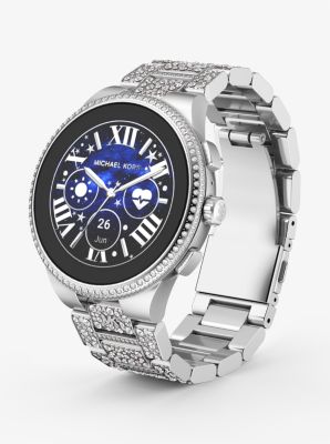 Michael kors smart watch silver on sale