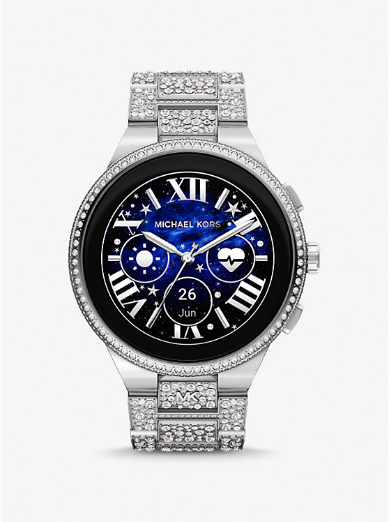 Gen 6 Camille Pavé Silver-Tone Smartwatch image number 0
