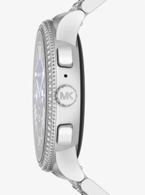 Michael kors discount smartwatch women silver