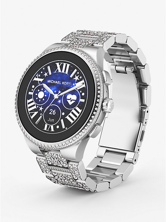 Gen 6 Camille Pavé Silver-Tone Smartwatch image number 3