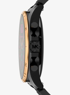 Smartwatch Gen 6 Bradshaw, roségoudkleurig, met logo en siliconen band image number 1