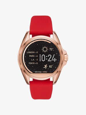 Michael kors shop bradshaw silicone watch