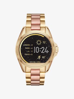 Michael kors smartwatch 2025 strap bradshaw two tone