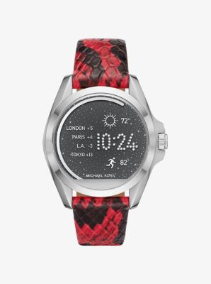 Bradshaw Embossed-Leather Smartwatch Strap