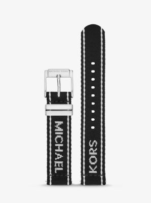Gen 4 Runway Logo Tape Nylon Smartwatch Strap | Michael Kors