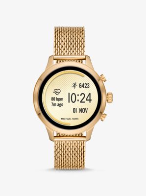 Michael kors store runway gold smartwatch