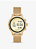 Gen 3 Runway Gold-Tone Mesh Smartwatch Strap image number 1