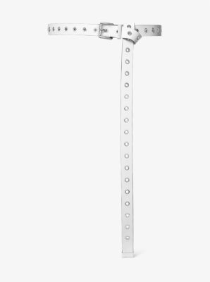 MK Ledergürtel Mit Ösen - Weiss