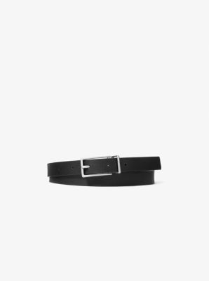 Ceinture r&eacute;versible en cuir et &agrave; logo Signature