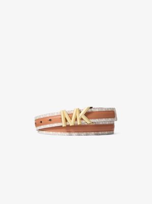 Signature Logo and Leather Belt