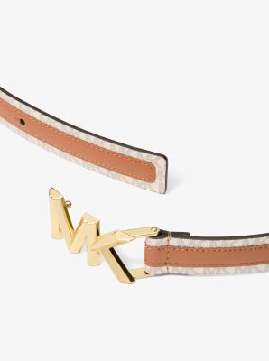 Signature Logo and Leather Belt