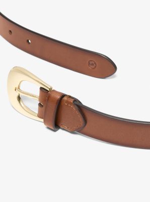 Ceinture en cuir bruni