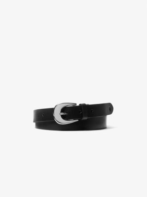 Ceinture en cuir bruni