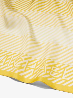 Pa&ntilde;uelo de seda a rayas in LIM&Oacute;N | Michael Kors