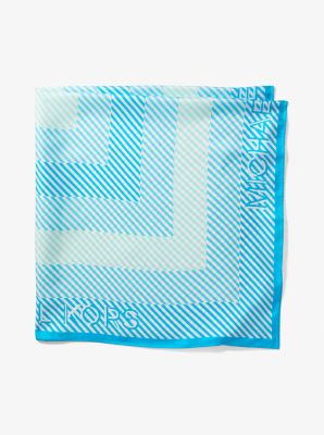 Schal aus Seide mit Streifen