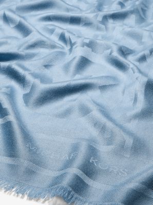 Sciarpa con logo jacquard in CHAMBRAY | Michael Kors