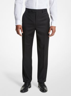 Shop Michael Kors Modern-fit Wool Blend Suit Pants In Black