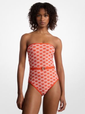 Logo Belter Bandeau Swimsuit