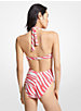 Zebra Print Cutout Swimsuit image number 1