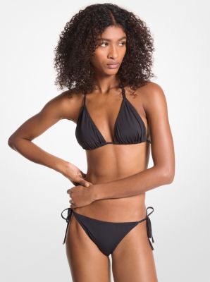 MICHAEL Michael Kors Women's Black Racerback Bralette Bikini Top –  COUTUREPOINT