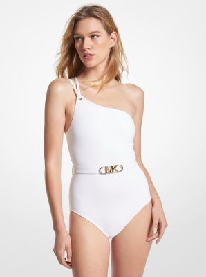 Michael kors white bathing hot sale suit