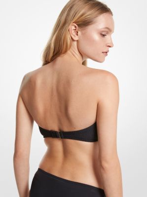 MICHAEL Michael Kors Ruffle Bandeau Bikini Top - Iconic Solids