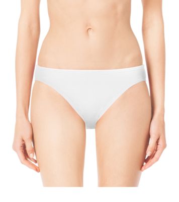 Low-Rise Bikini Bottom in WHITE | Michael Kors