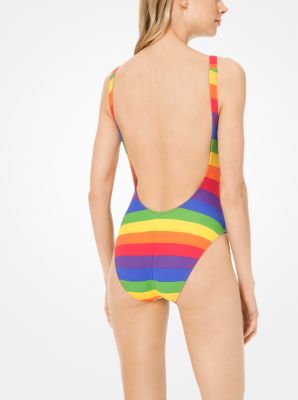 Rainbow Stripe Swimsuit | Michael Kors