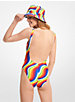Rainbow Wave Scoop-Back Swimsuit image number 1