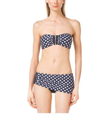 Printed Bandeau Bikini Top