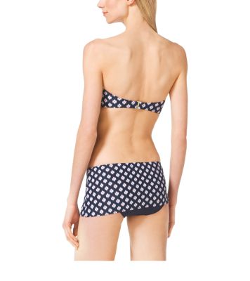 Printed Bandeau Bikini Top