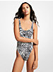 Zebra Scoop-Back Swimsuit image number 0
