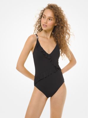 michael kors ruffle swimsuit