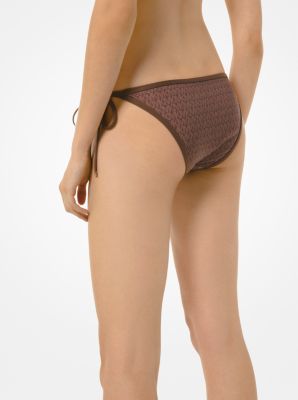 Bas de bikini &agrave; logo in CHOCOLAT | Michael Kors