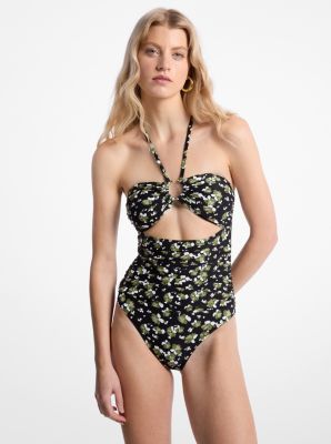 Maillot de bain en nylon extensible à imprimé floral image number 0