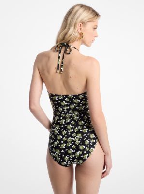 Maillot de bain en nylon extensible à imprimé floral image number 1