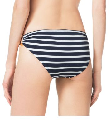 Michael Kors Women's Convertible Striped Bandeau Bikini Top