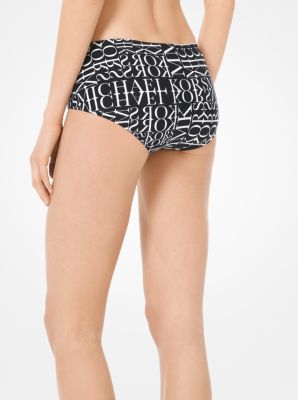 Newsprint Logo Hipster Bikini Bottom