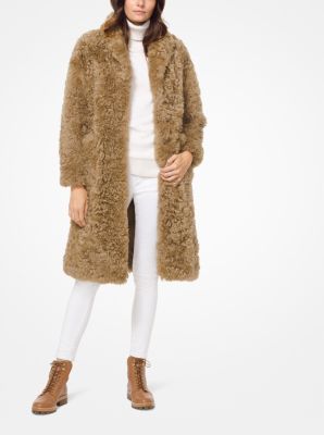 michael kors shearling coat