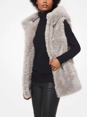 Michael kors fur clearance gilet