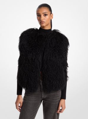 Shearling Cropped Vest image number 0