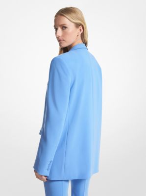 Boyfriend-Blazer aus Krepp in CREW BLUE | Michael Kors
