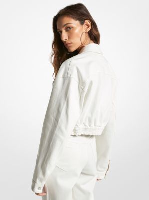 Bershka white hot sale denim jacket